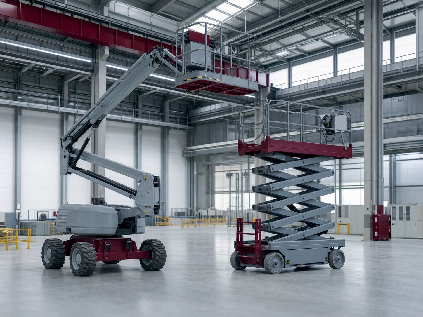 Industrial aerial lifting platforms